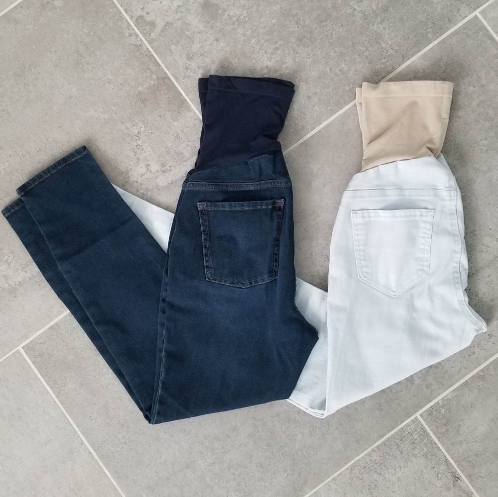 Bundle - 2 Luxe Essentials Denim maternity jeans